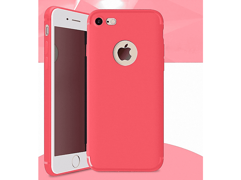 Backcover, / 7 KÖNIG Handyhülle, Plus, DESIGN Rosa 8 Plus iPhone Apple,
