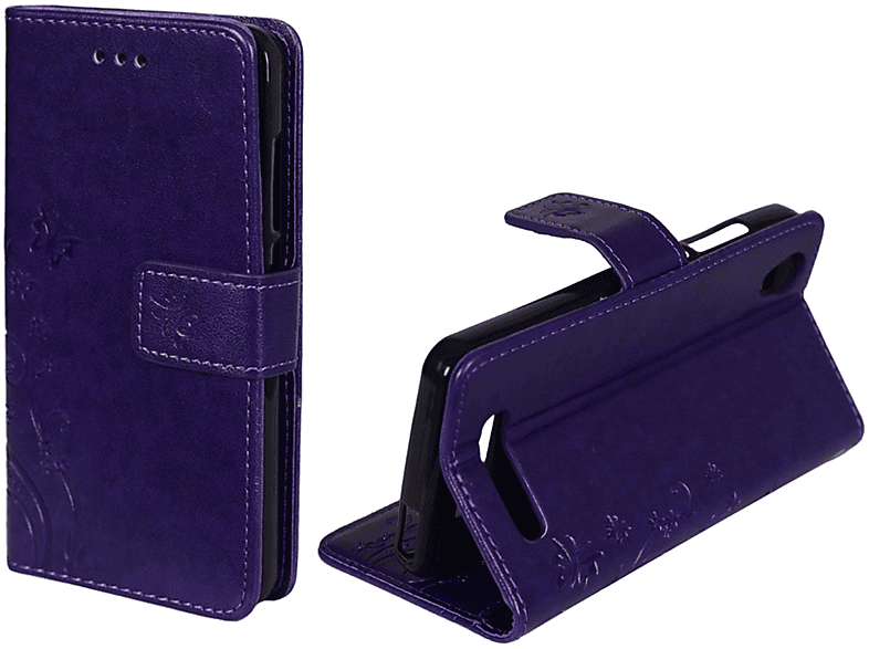 KÖNIG DESIGN Bookcover, ZTE, A452, Handyhülle, Violett Blade