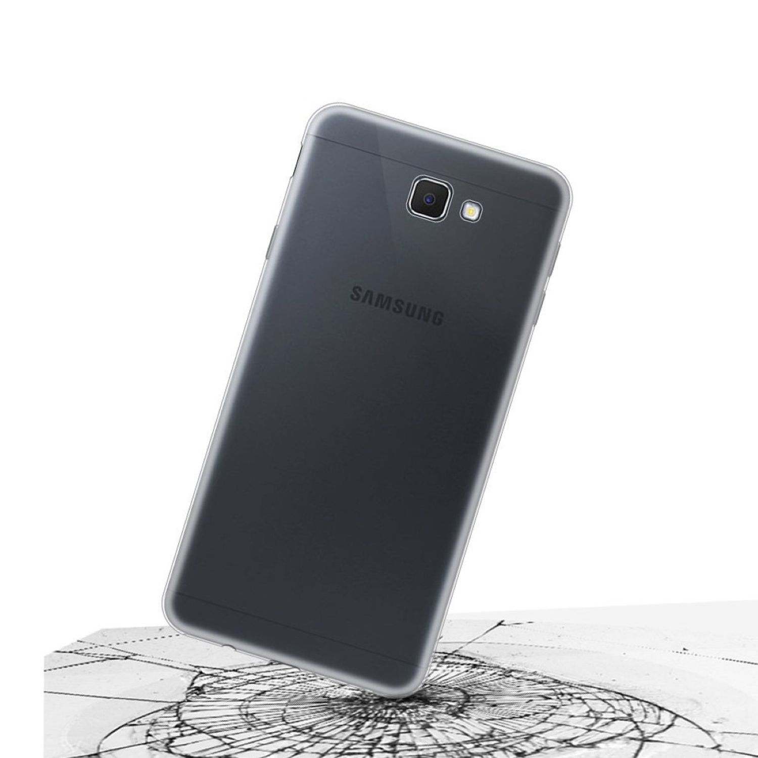 KÖNIG DESIGN Handyhülle Ultra (2017), Backcover, Dünn Transparent Galaxy Samsung, A3 Bumper