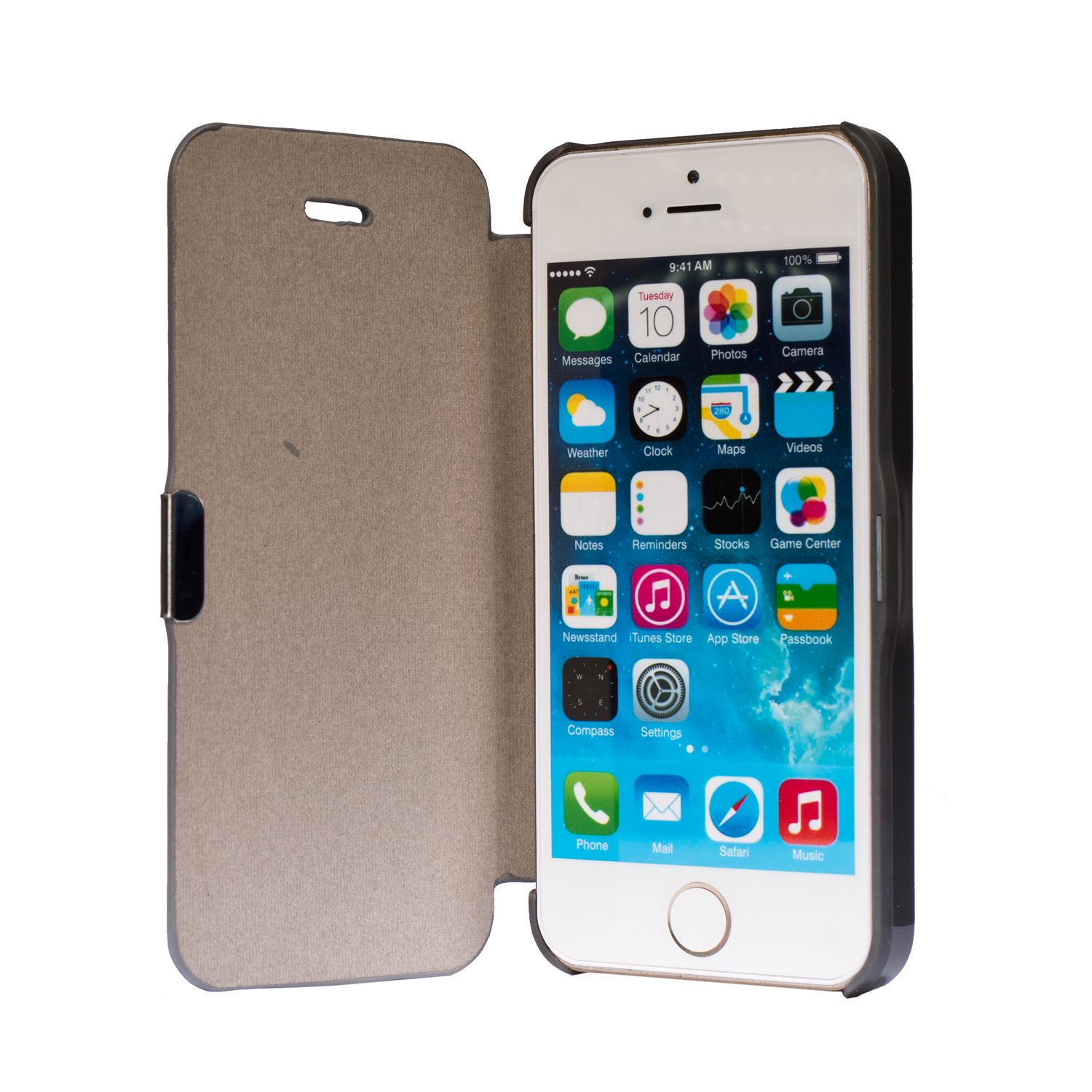 DESIGN iPhone 5 KÖNIG Backcover, Handyhülle, SE, 5s / Apple, / Grau