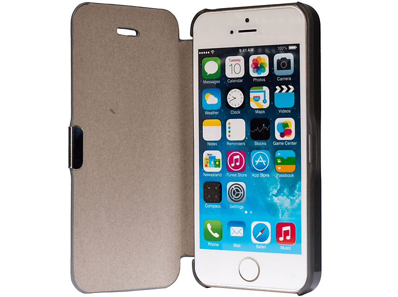 KÖNIG DESIGN Handyhülle, Backcover, iPhone Apple, / SE, 5 Grau 5s 