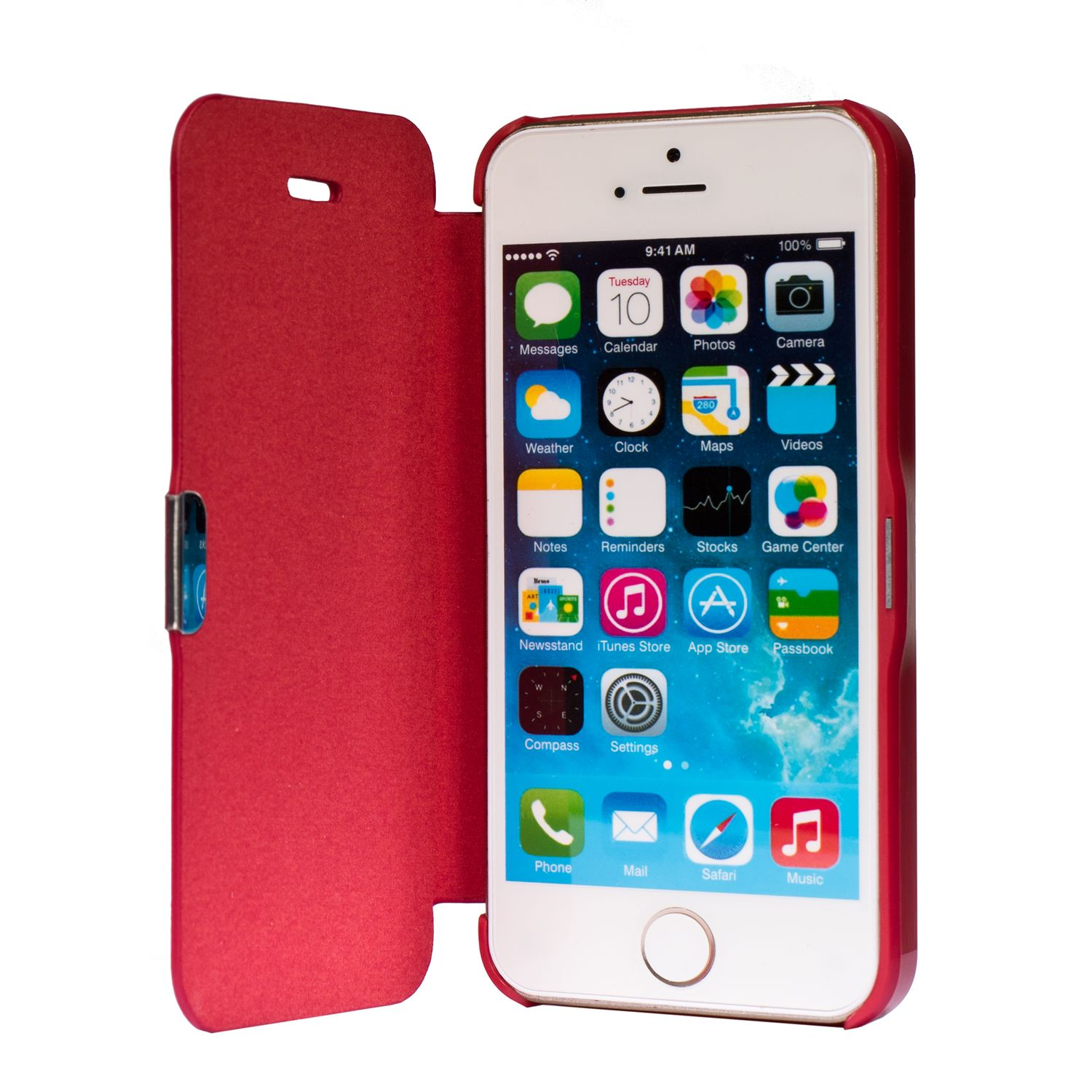 DESIGN Handyhülle, Apple, / Backcover, KÖNIG iPhone 5 5s / Rot SE,
