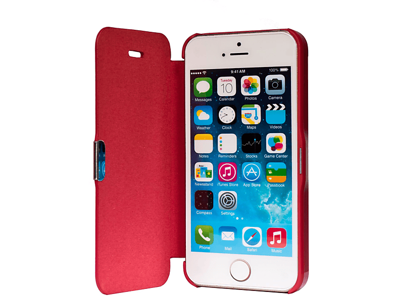 KÖNIG DESIGN Handyhülle, Backcover, Apple, iPhone 5 / 5s / SE, Rot