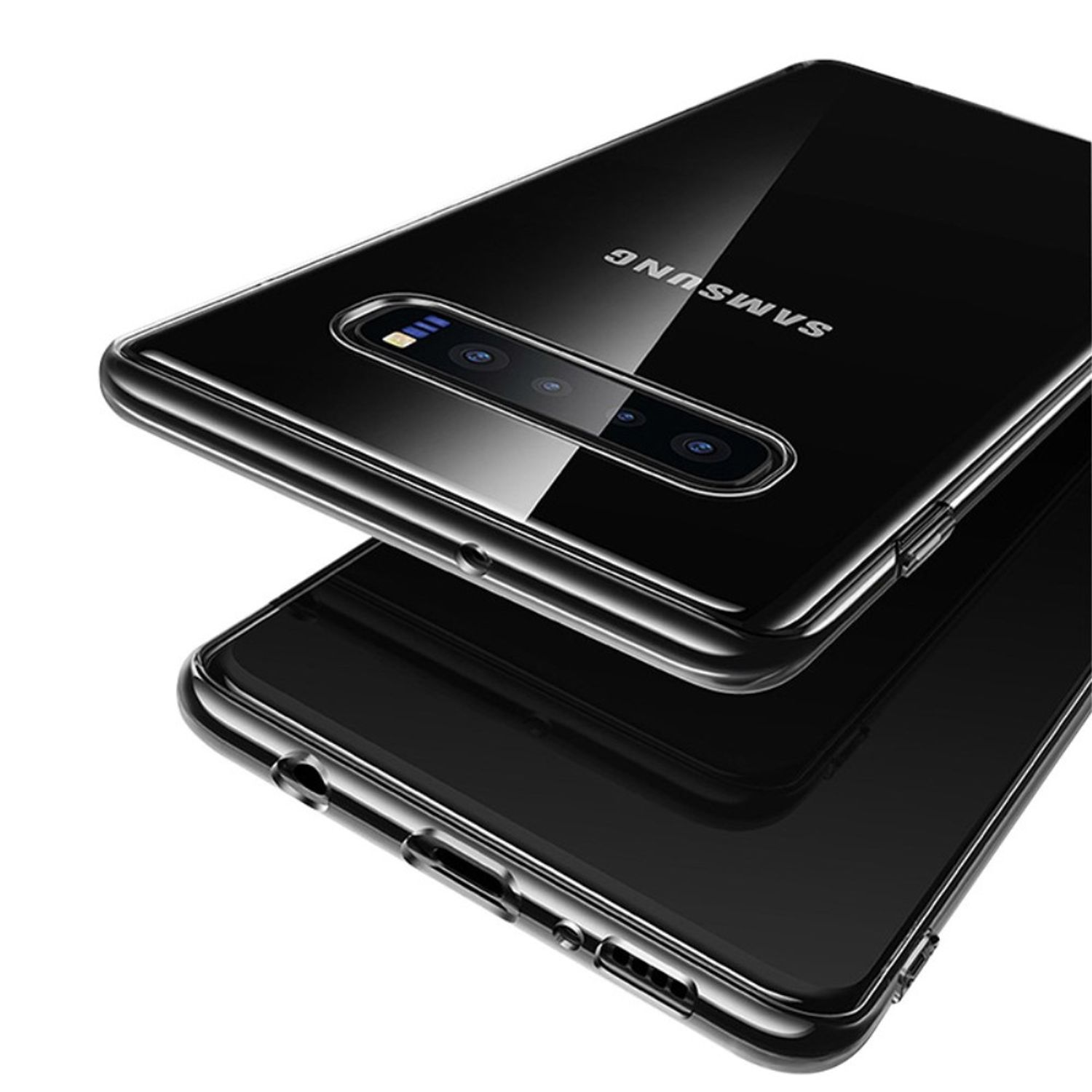 KÖNIG DESIGN S10, Samsung, Dünn Galaxy Handyhülle Transparent Ultra Backcover, Bumper