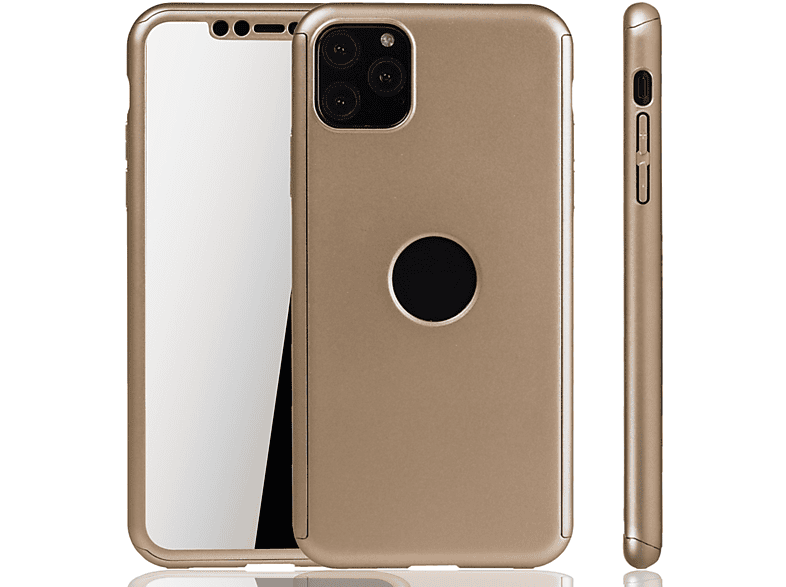 Apple, 11 Max, 360 Schutz, Handyhülle KÖNIG Cover, Full Pro iPhone DESIGN Grad Gold