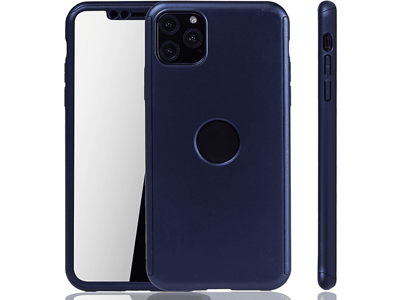 KÖNIG DESIGN Handyhülle 360 Grad Schutz, Full Cover, Apple, iPhone 11 Pro Max, Blau