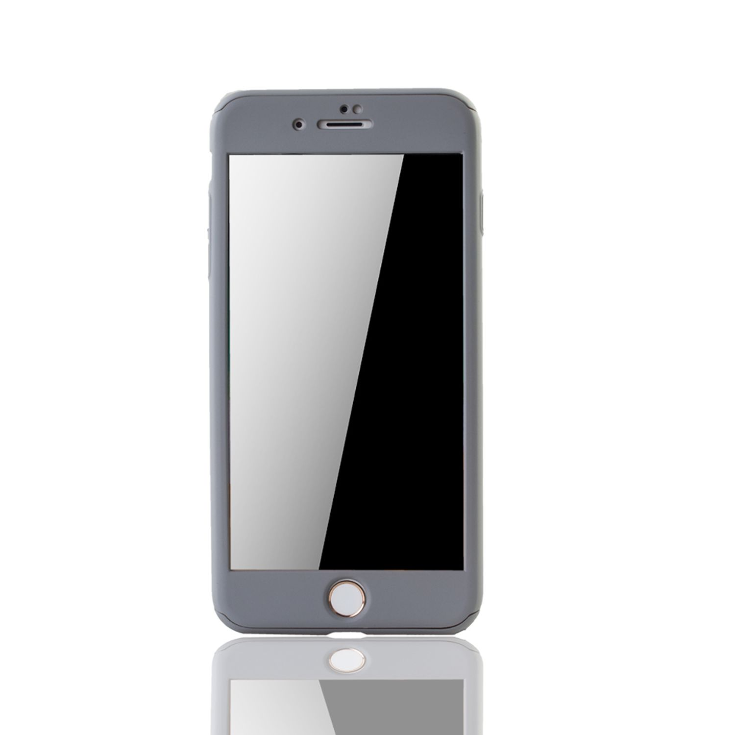 Cover, KÖNIG iPhone 360 Handyhülle 7 Grau Schutz, Apple, Full Grad DESIGN Plus,