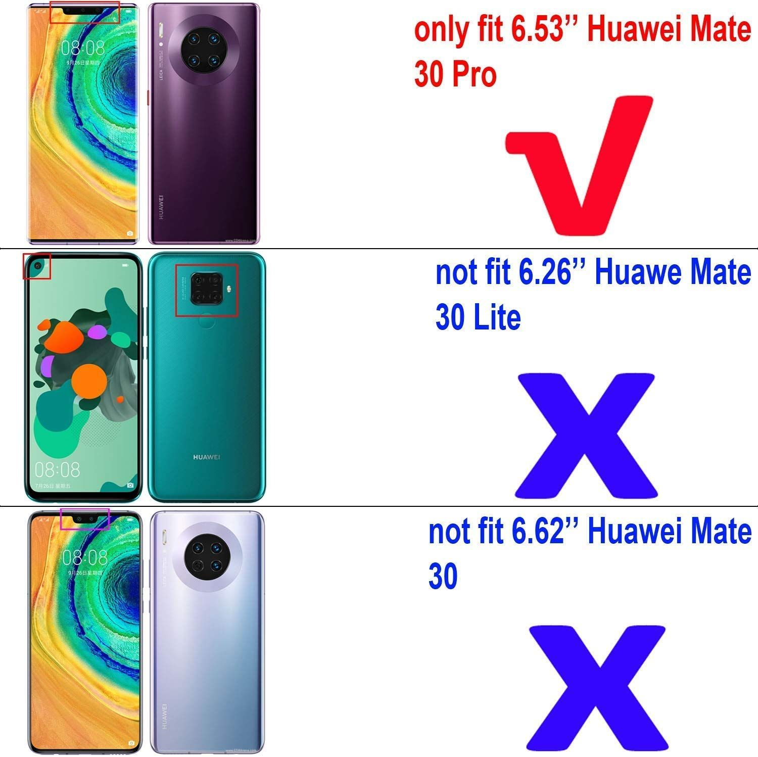 Huawei, 30 Transparent Handyhülle DESIGN Bumper, Ultra KÖNIG Mate Dünn Backcover, Pro,