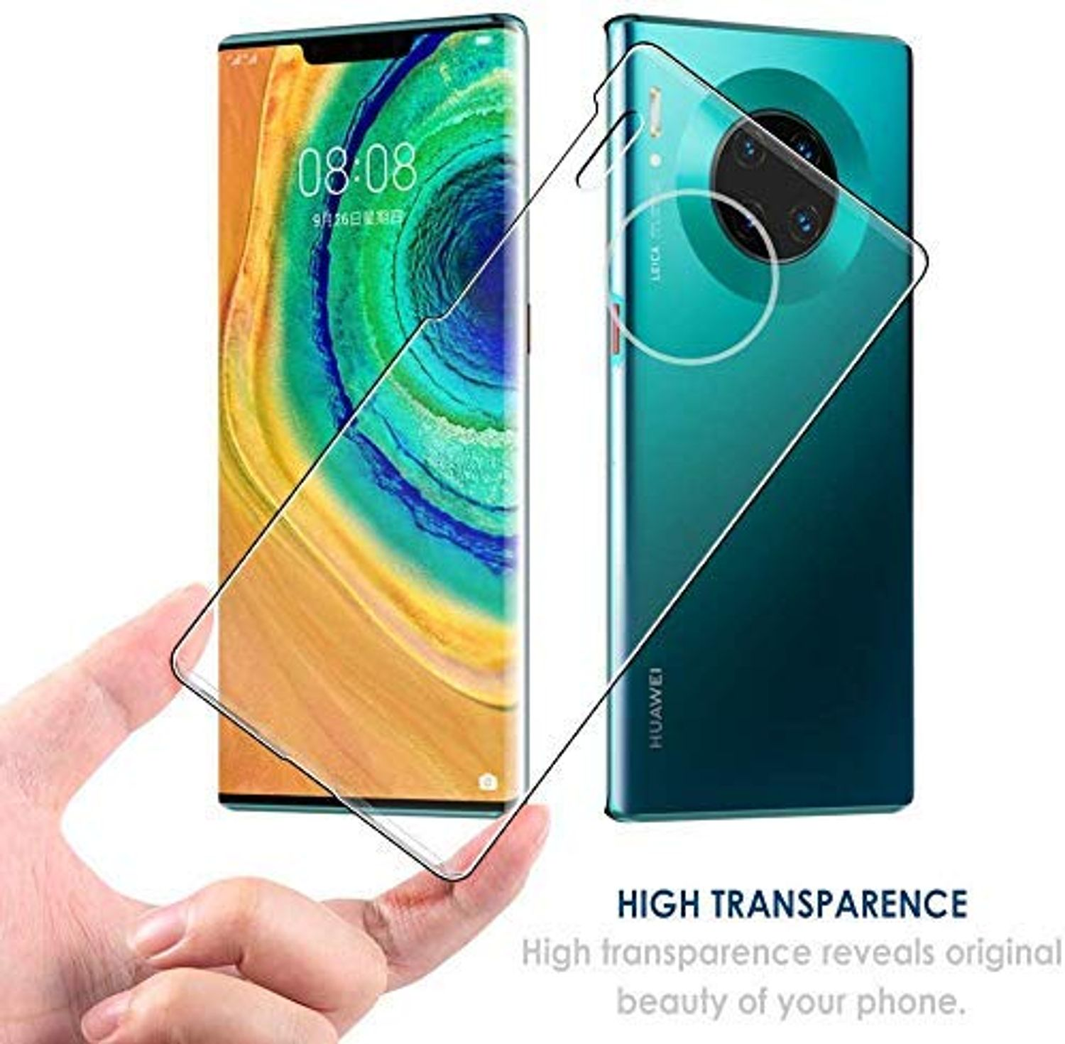 Huawei, 30 Transparent Handyhülle DESIGN Bumper, Ultra KÖNIG Mate Dünn Backcover, Pro,