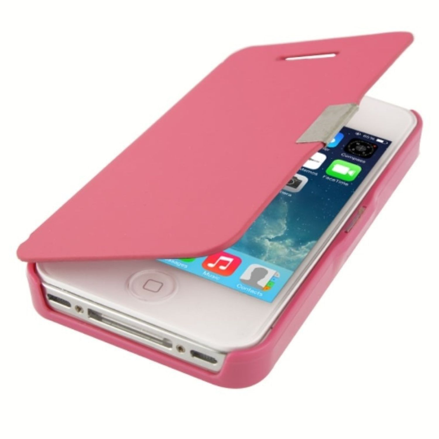 4 Backcover, Rosa DESIGN 4s, KÖNIG iPhone Handyhülle, / Apple,