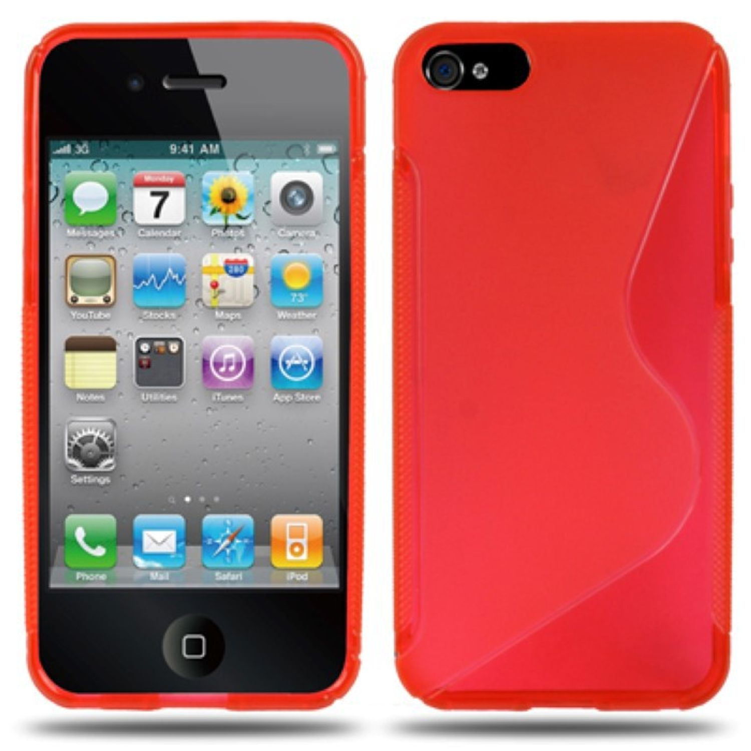Apple, DESIGN iPhone SE, / Rot / 5 5s Handyhülle, KÖNIG Backcover,