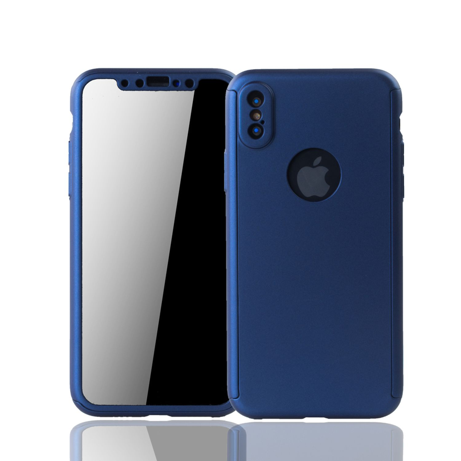 XS, Blau DESIGN KÖNIG Backcover, Handyhülle, iPhone Apple,