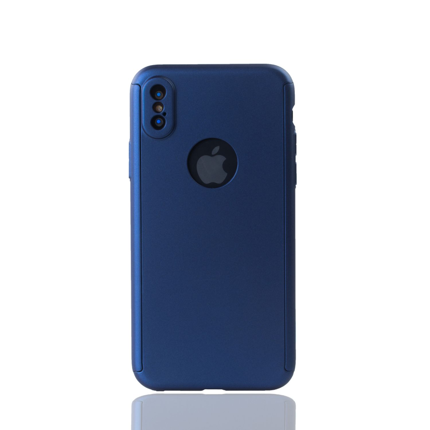 Blau Handyhülle, DESIGN KÖNIG Backcover, Apple, iPhone XS,