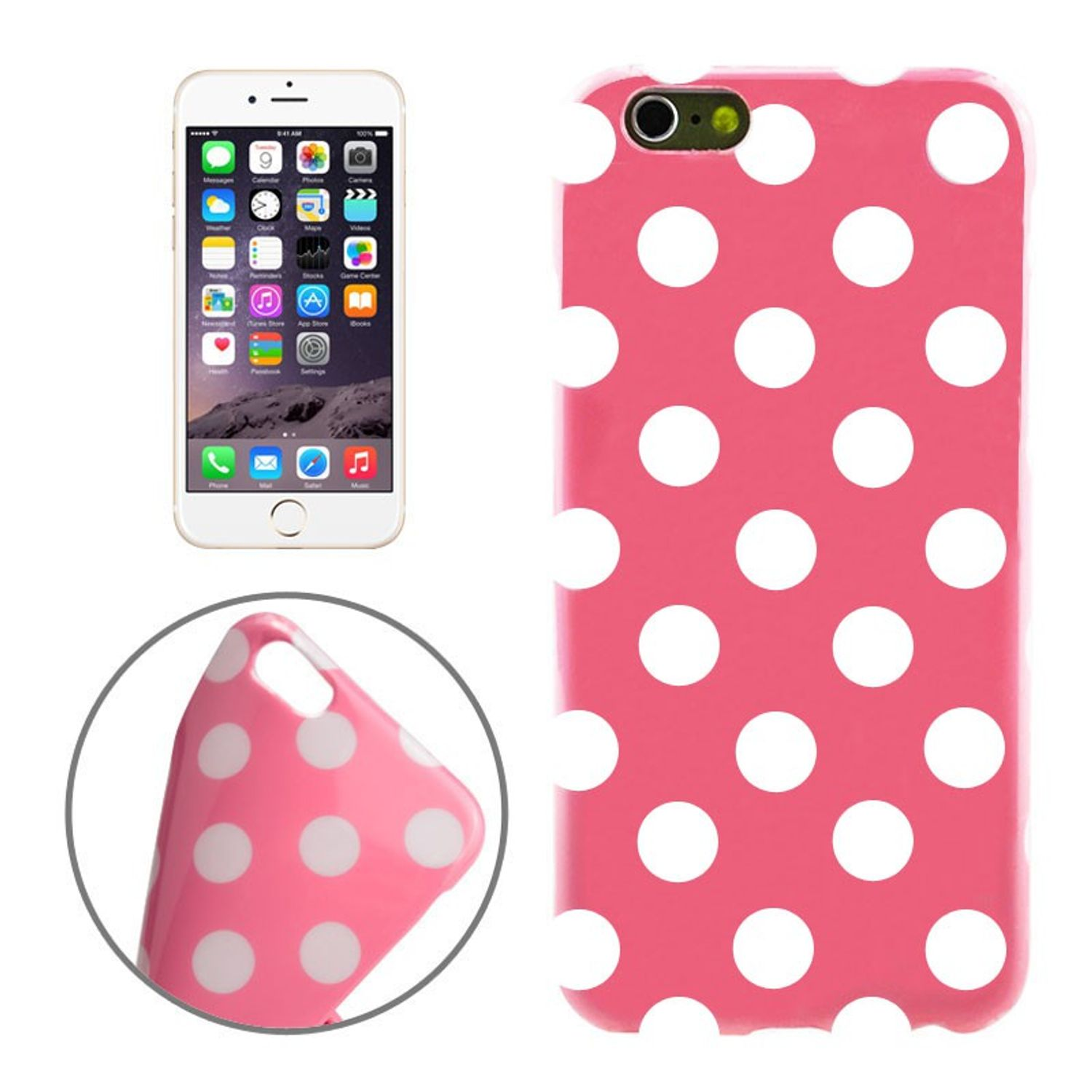 iPhone / KÖNIG Rosa Backcover, Apple, DESIGN 6 Handyhülle, 6s,