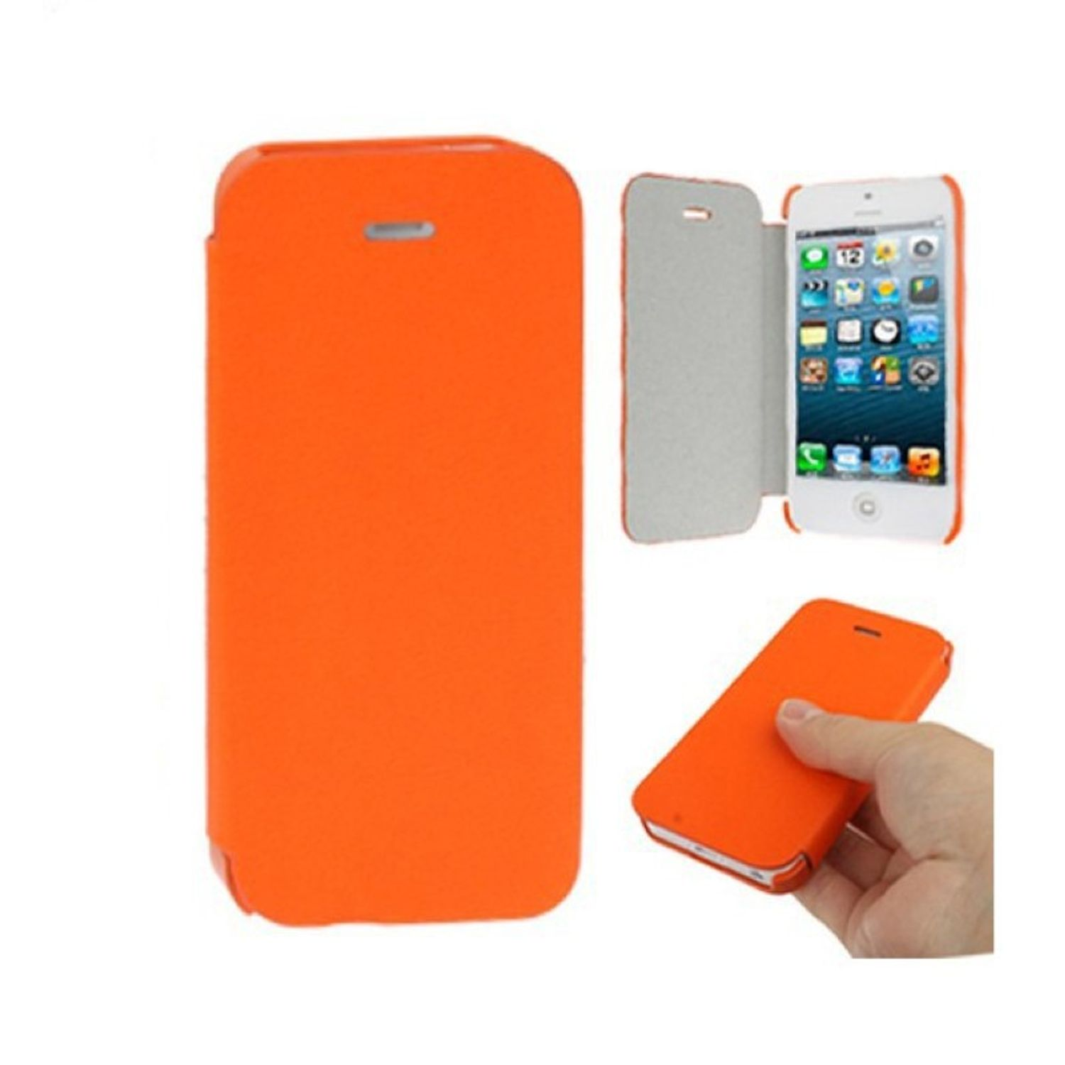 KÖNIG DESIGN Handyhülle, iPhone / SE, 5 Orange Backcover, Apple, / 5s