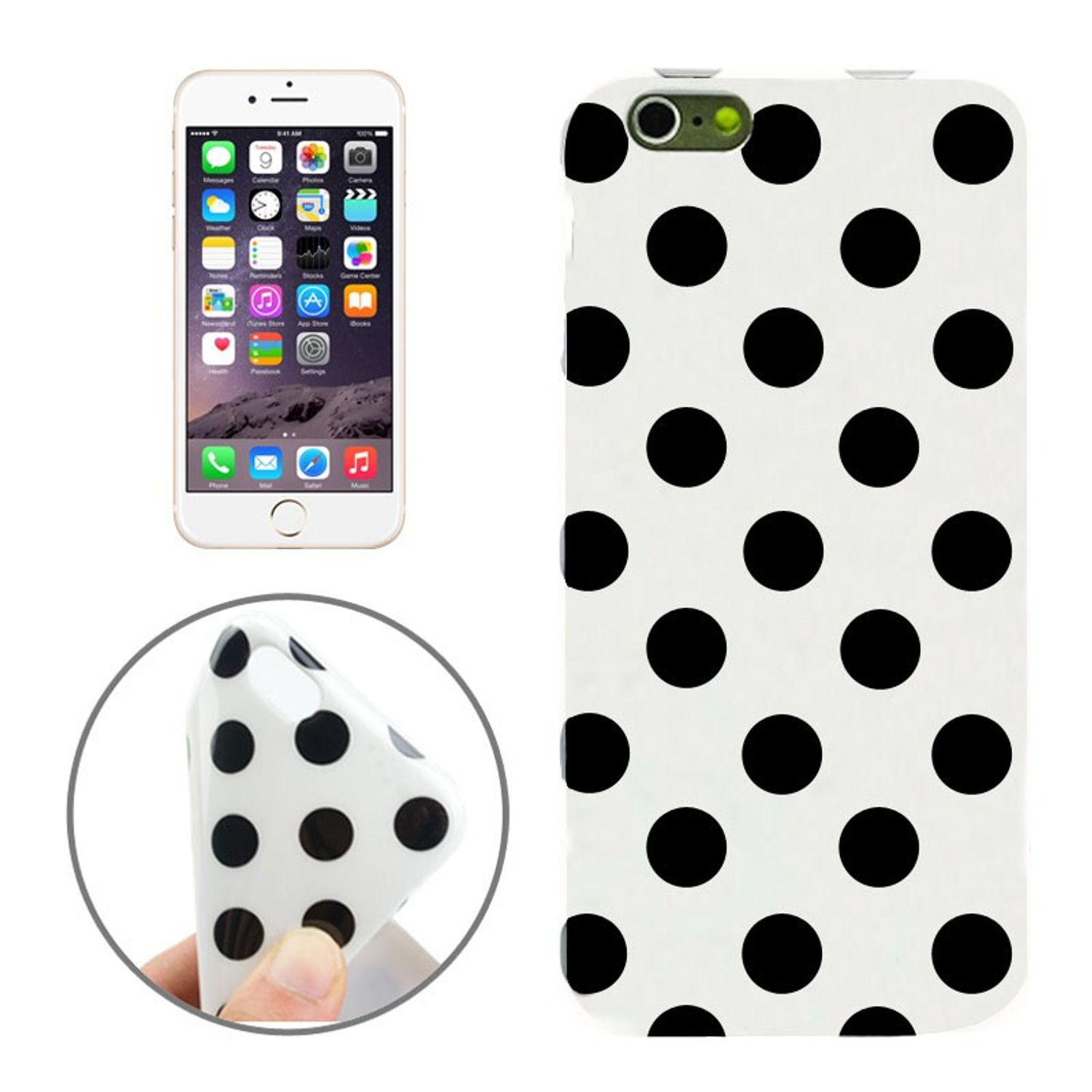KÖNIG 6 Apple, Backcover, iPhone / Handyhülle, 6s, DESIGN Weiß
