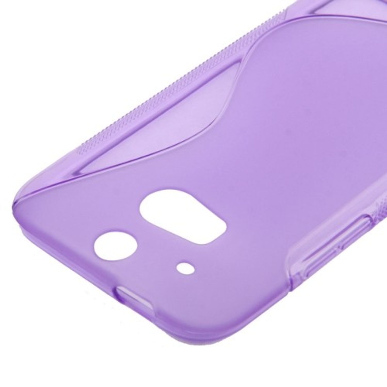 HTC, Handyhülle, One Violett KÖNIG Backcover, DESIGN M8,