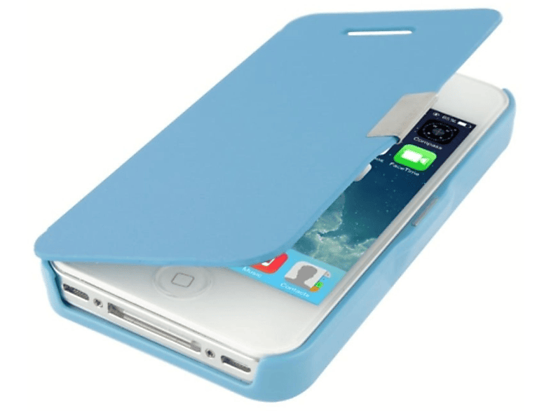 KÖNIG DESIGN Handyhülle, 4 Backcover, Blau iPhone 4s, Apple, 