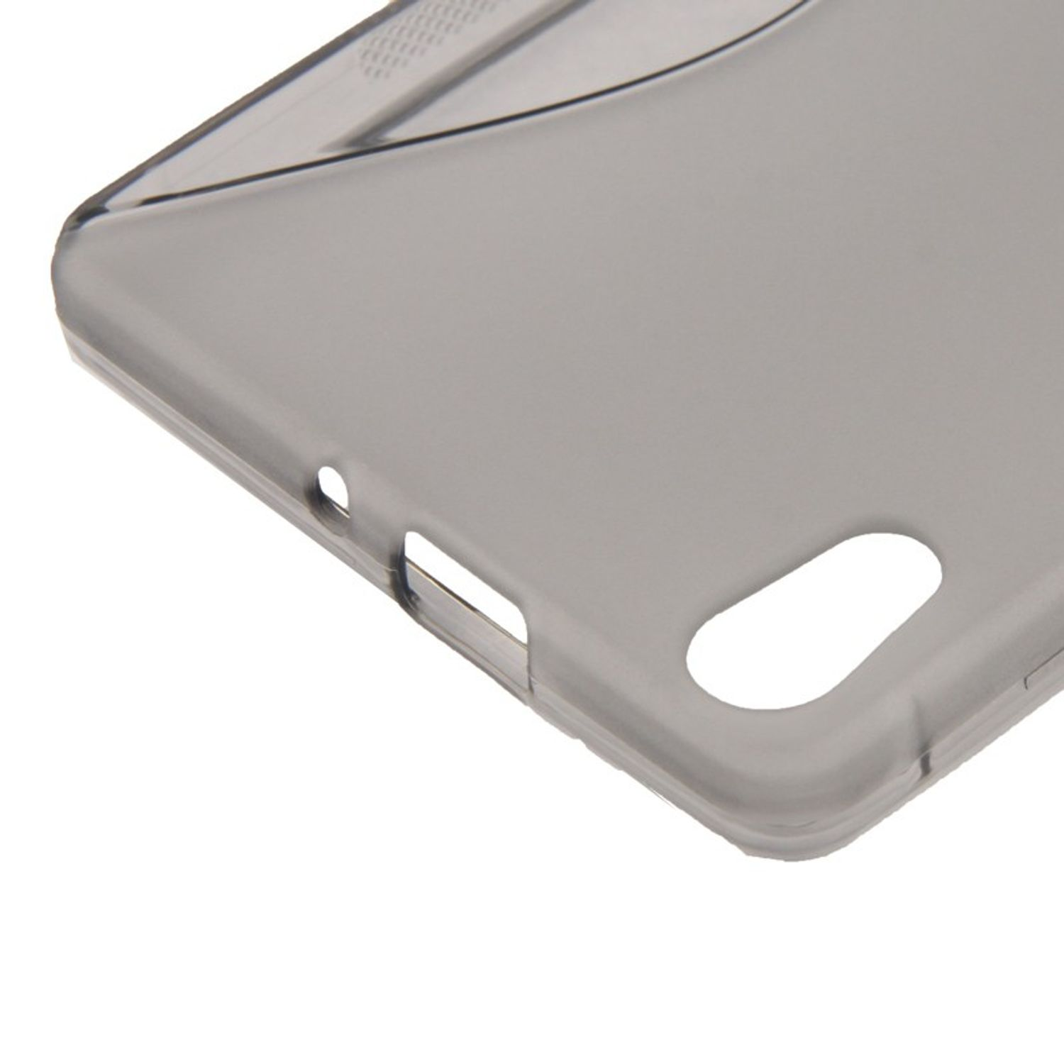 Grau Backcover, DESIGN Handyhülle, Ascend Huawei, P6, KÖNIG