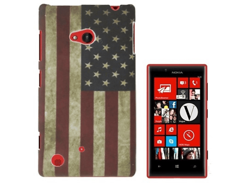 KÖNIG Lumia Handyhülle, 720, DESIGN Mehrfarbig Backcover, Nokia,