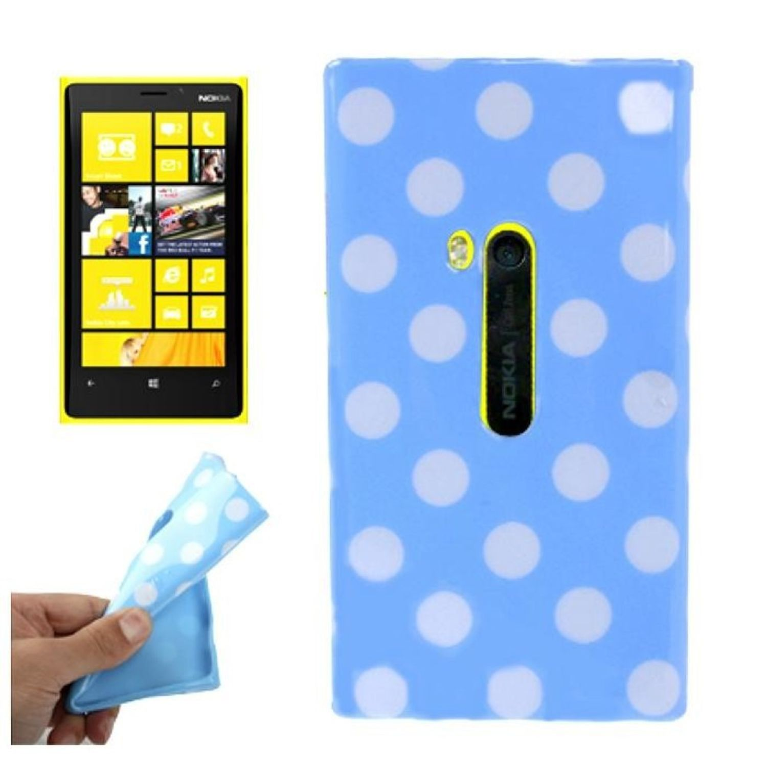 Lumia 920, DESIGN Handyhülle, KÖNIG Nokia, Backcover, Blau