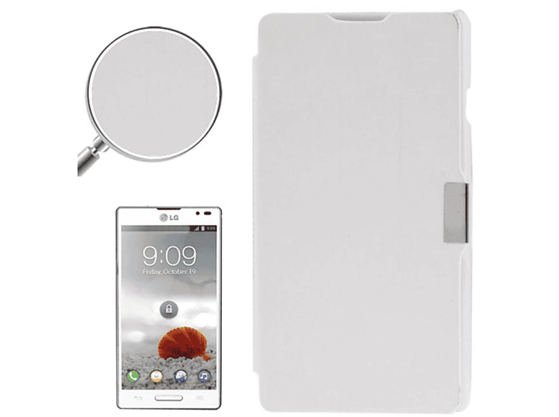 Handyhülle, Backcover, Weiß LG, Optimus DESIGN L9, KÖNIG