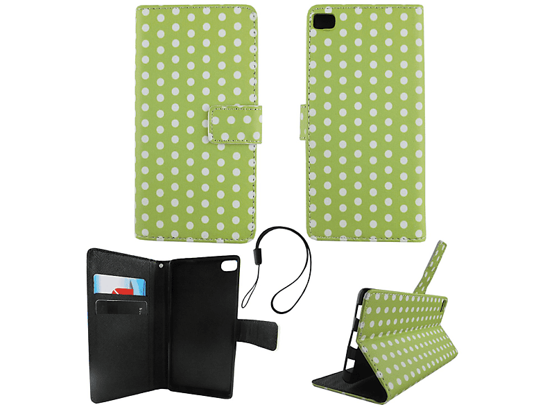 KÖNIG DESIGN Grün Backcover, Huawei, P8, Handyhülle