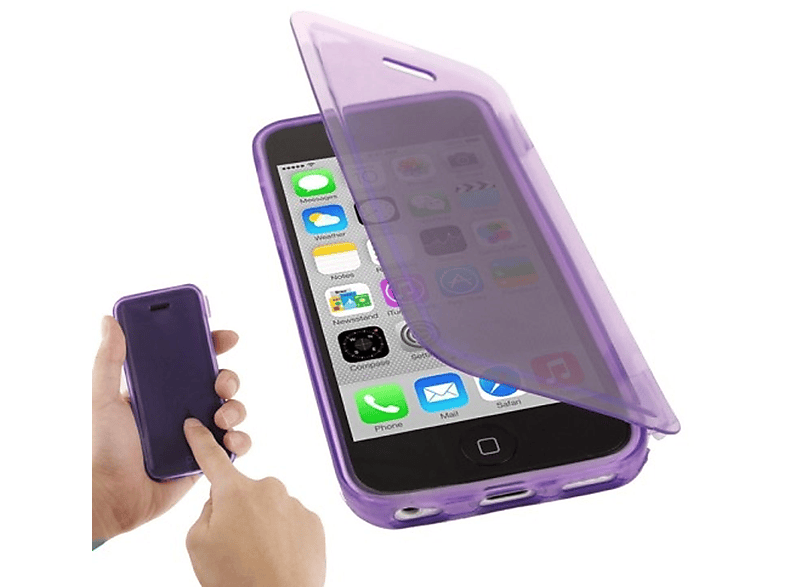 Apple, Backcover, iPhone 5c, Violett DESIGN KÖNIG Handyhülle,