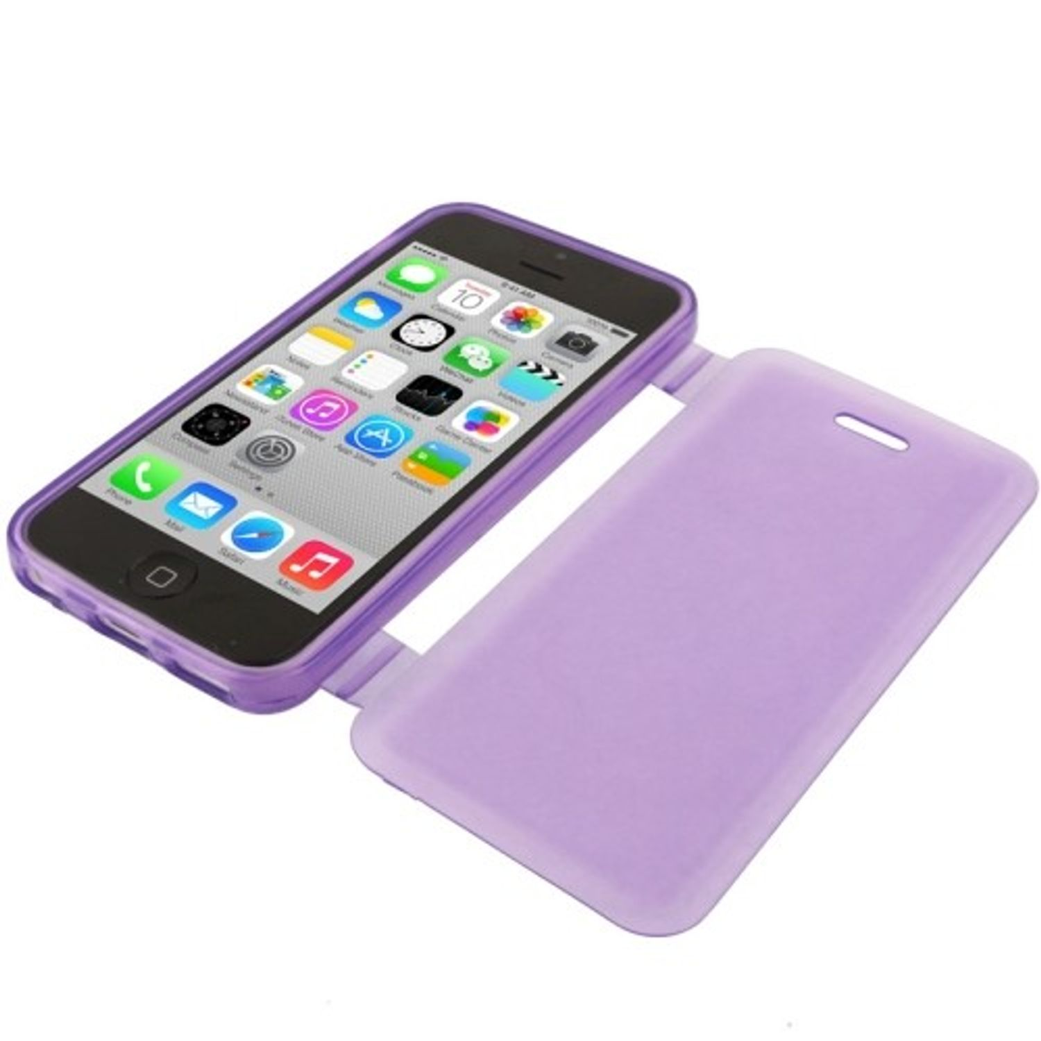 KÖNIG DESIGN iPhone Apple, Handyhülle, 5c, Backcover, Violett