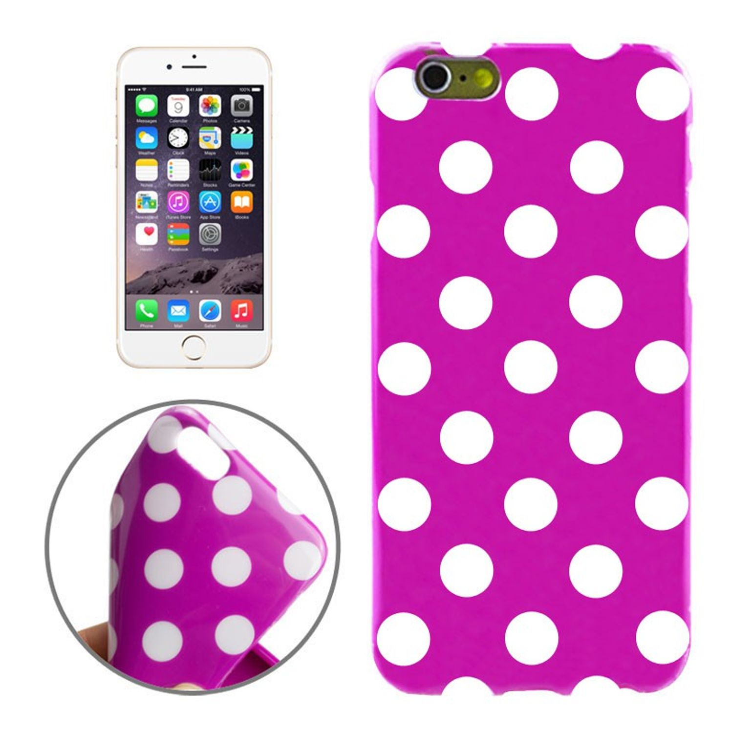 KÖNIG iPhone Violett 6s, DESIGN Backcover, Handyhülle, / Apple, 6