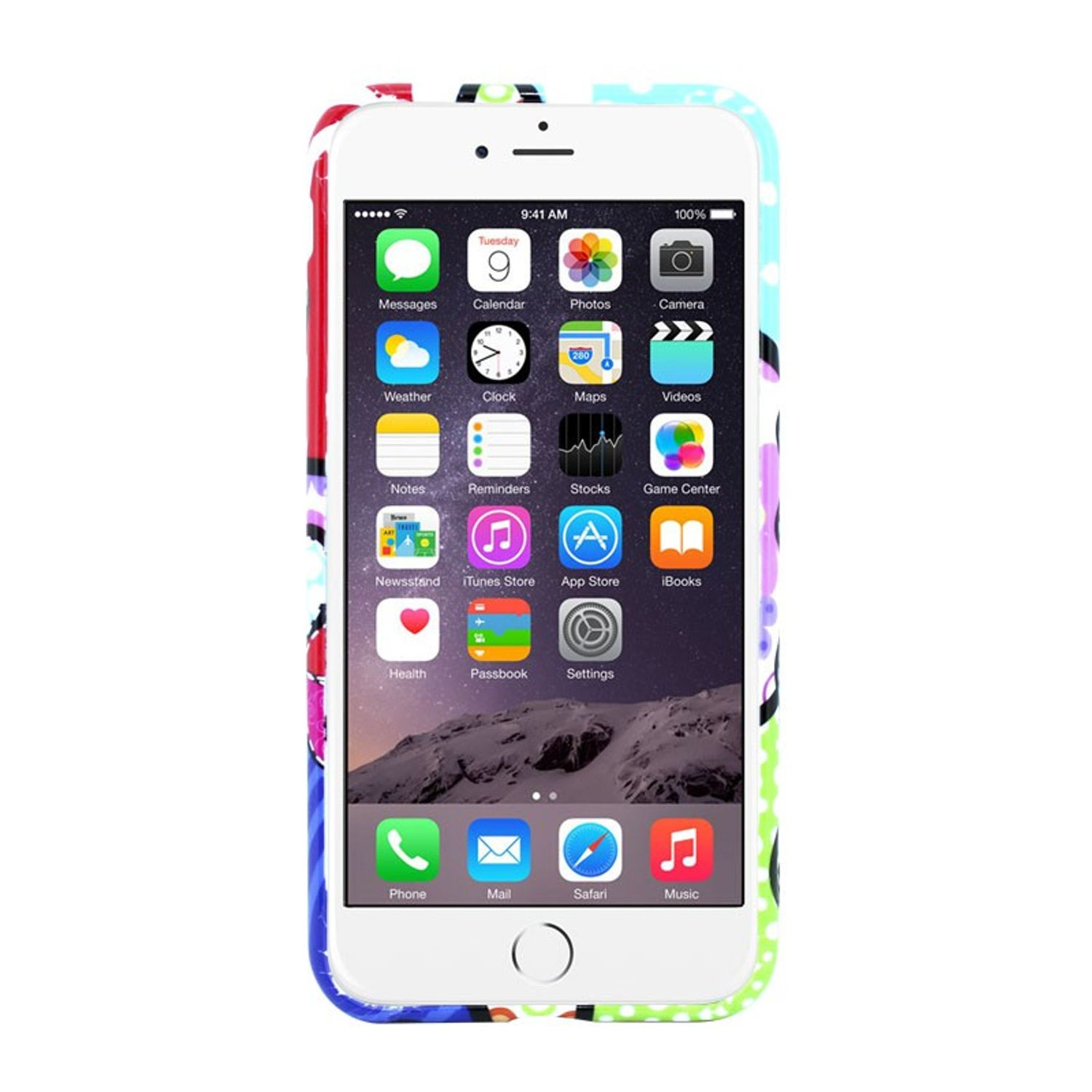 KÖNIG DESIGN 6s Mehrfarbig Handyhülle, Apple, / Backcover, IPhone Plus, Plus 6