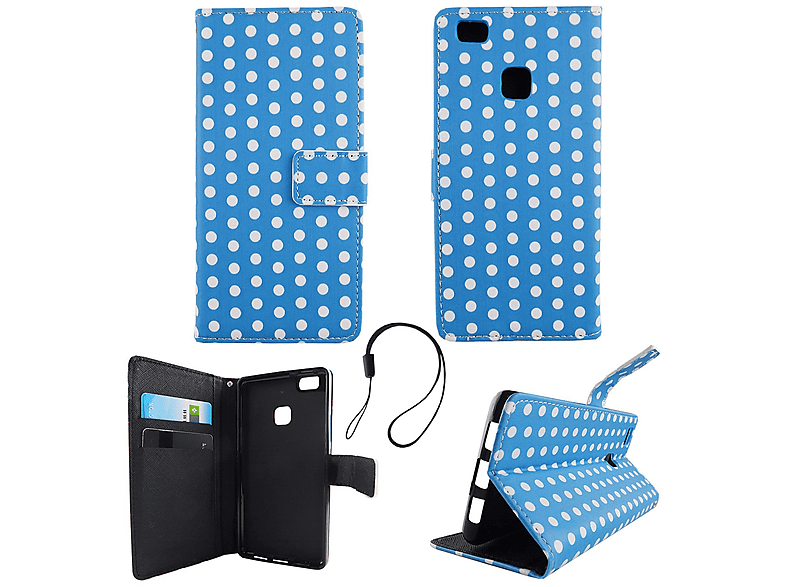 KÖNIG DESIGN Handyhülle, Huawei, Backcover, P9 Blau Lite