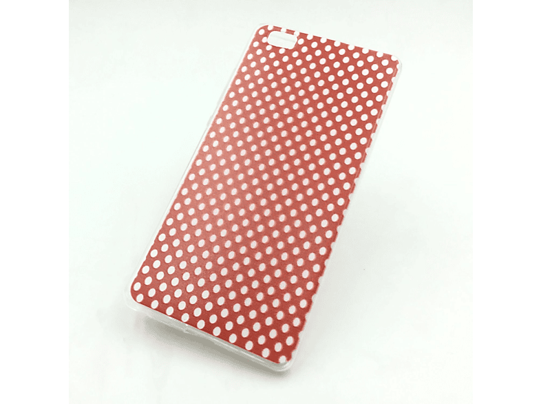 Lite, DESIGN P8 Rot KÖNIG Backcover, Huawei, Handyhülle,