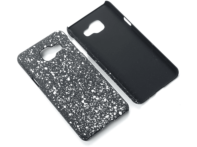 KÖNIG DESIGN Galaxy (2016), Schwarz Backcover, A3 Handyhülle, Samsung