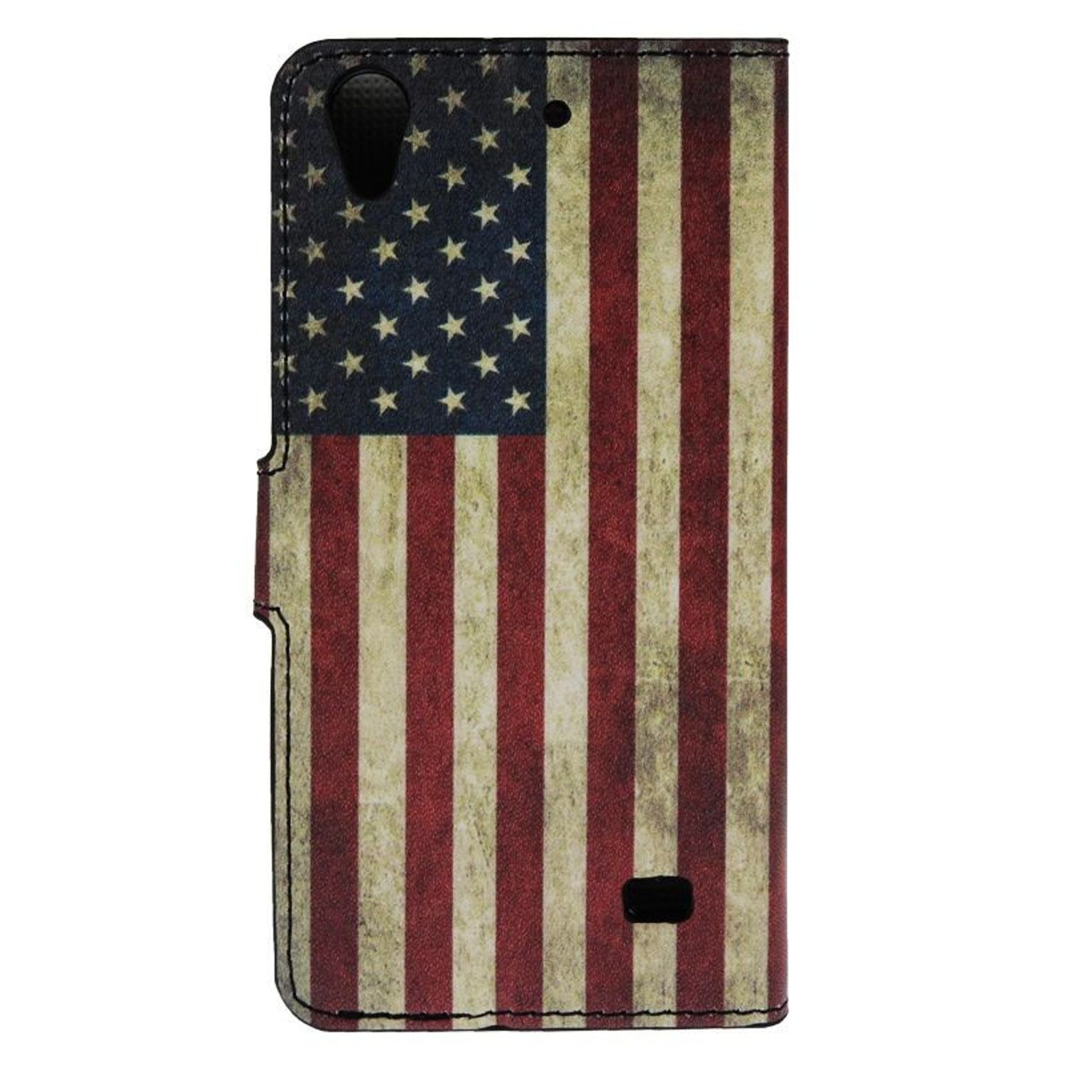 Handyhülle mit amerikanischem Flaggen-Design.