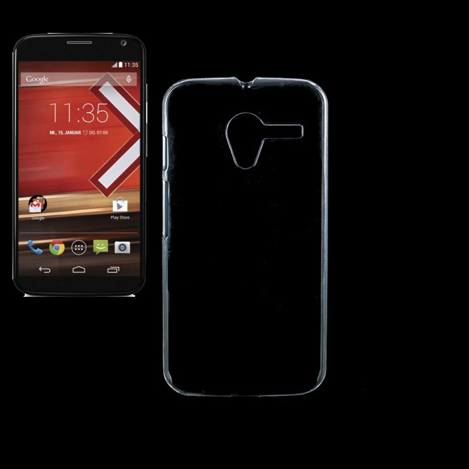 Handyhülle, KÖNIG Transparent X, Moto Motorola, Backcover, DESIGN