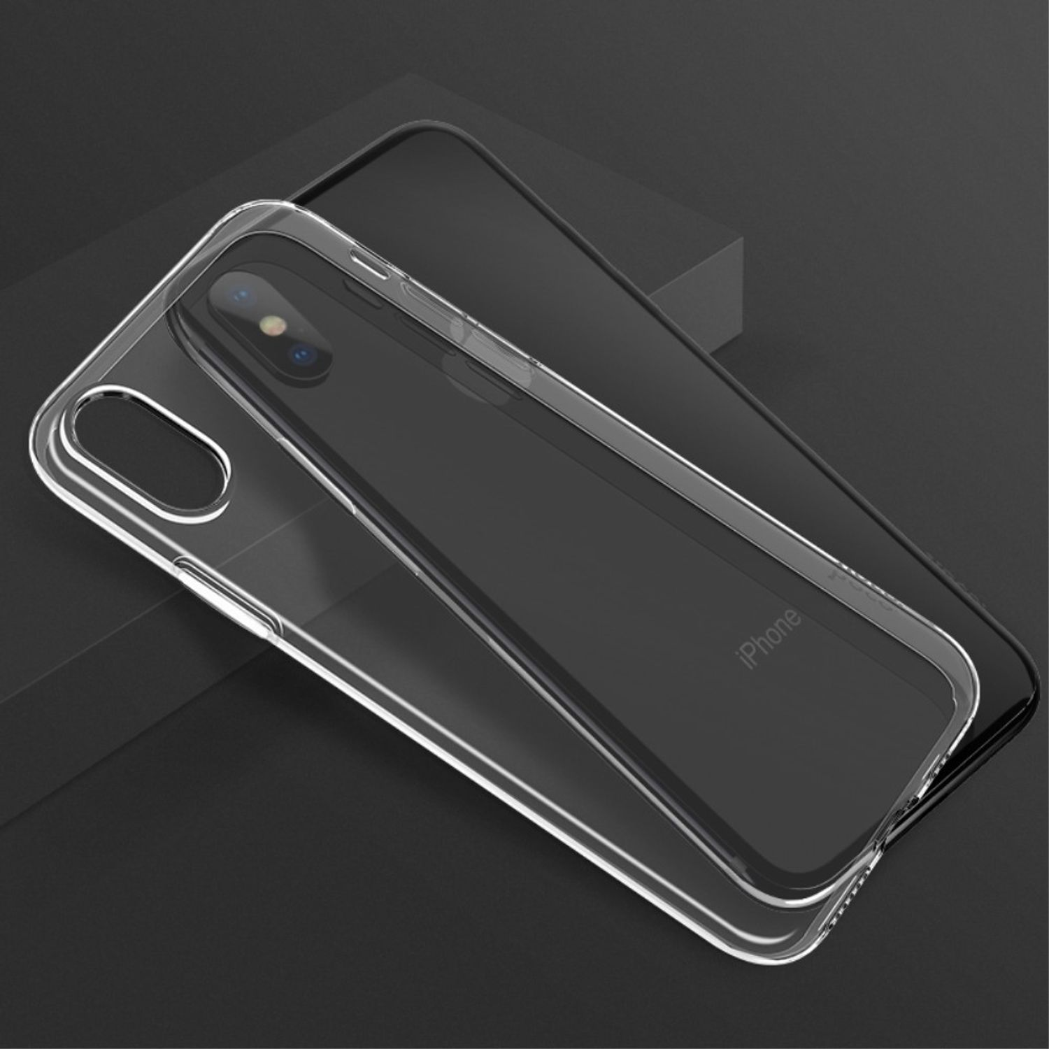 KÖNIG DESIGN Handyhülle Backcover, Bumper, Ultra Dünn iPhone Transparent Max, XS Apple