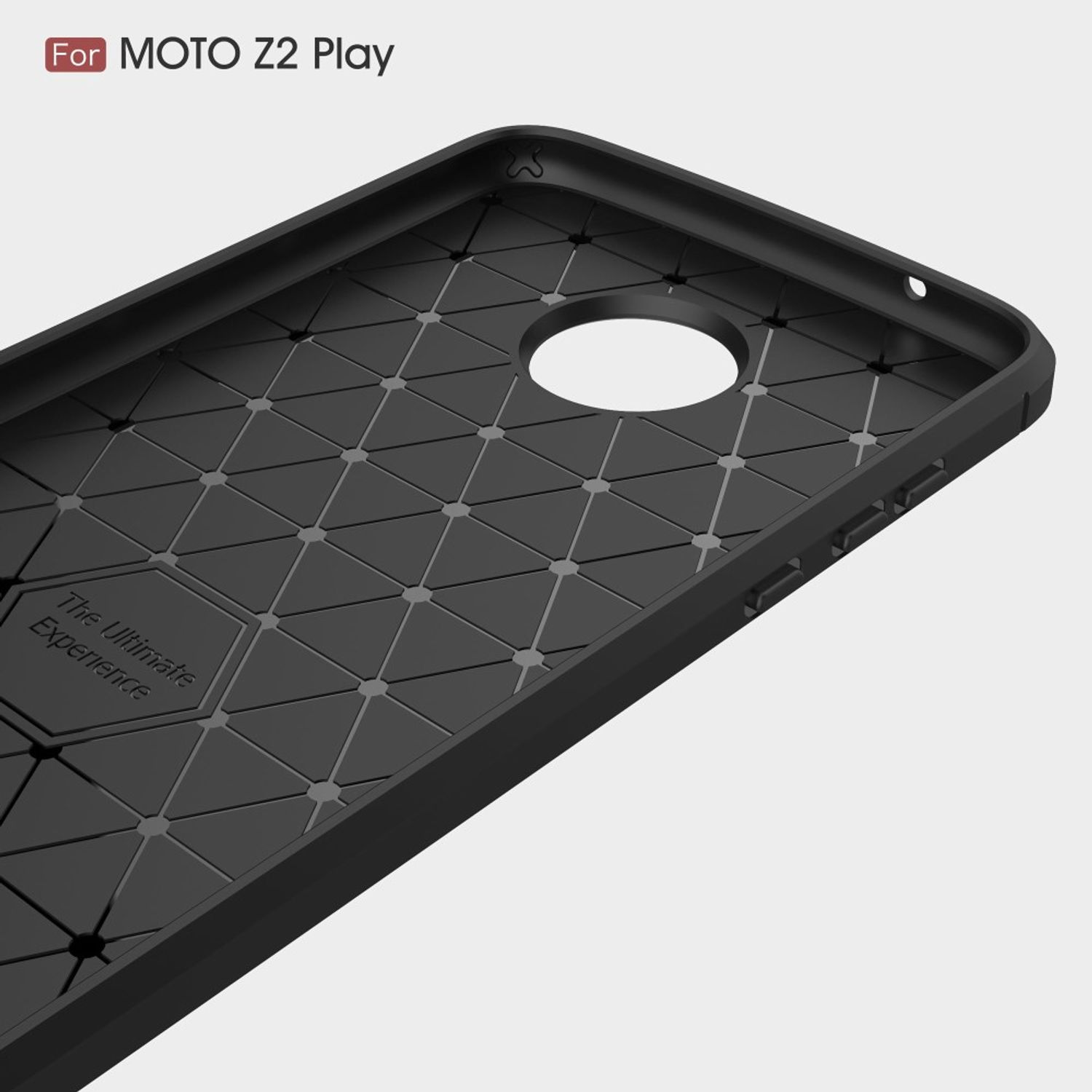 Moto Blau KÖNIG Z2 Optik, Backcover, Carbon Handyhülle Motorola, DESIGN Play,