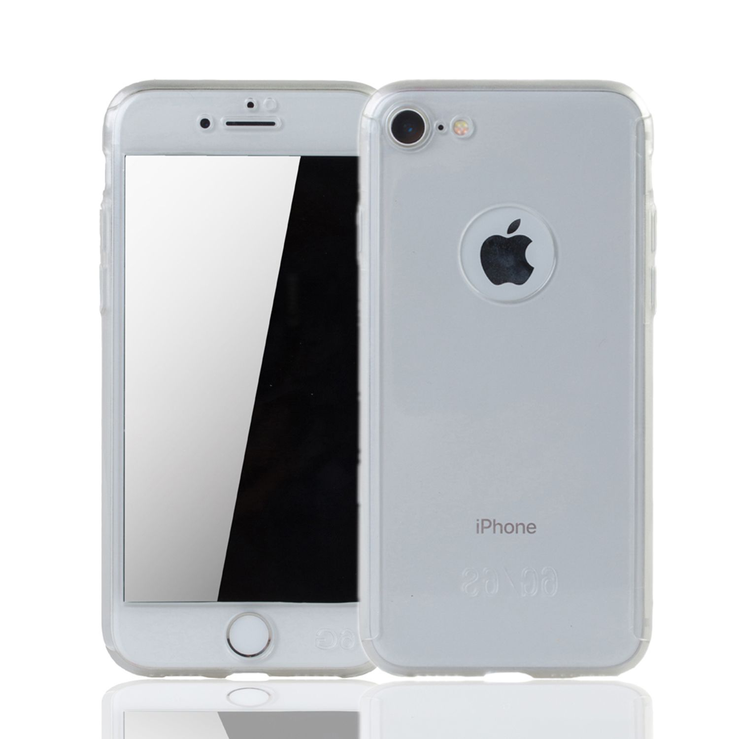 Full Apple, iPhone Transparent Cover, 360 Handyhülle DESIGN Grad 6s, / 6 Schutz, KÖNIG