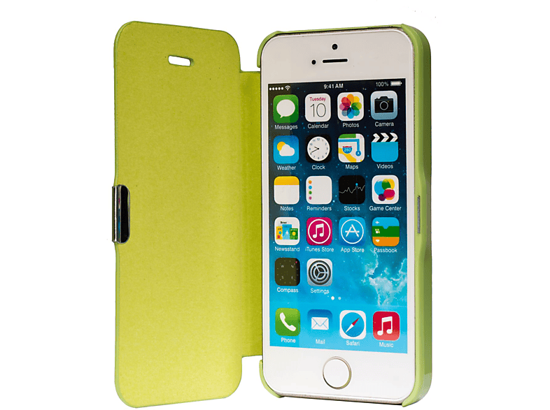 KÖNIG / Apple, Grün iPhone 5 SE, 5s Handyhülle, Backcover, DESIGN /