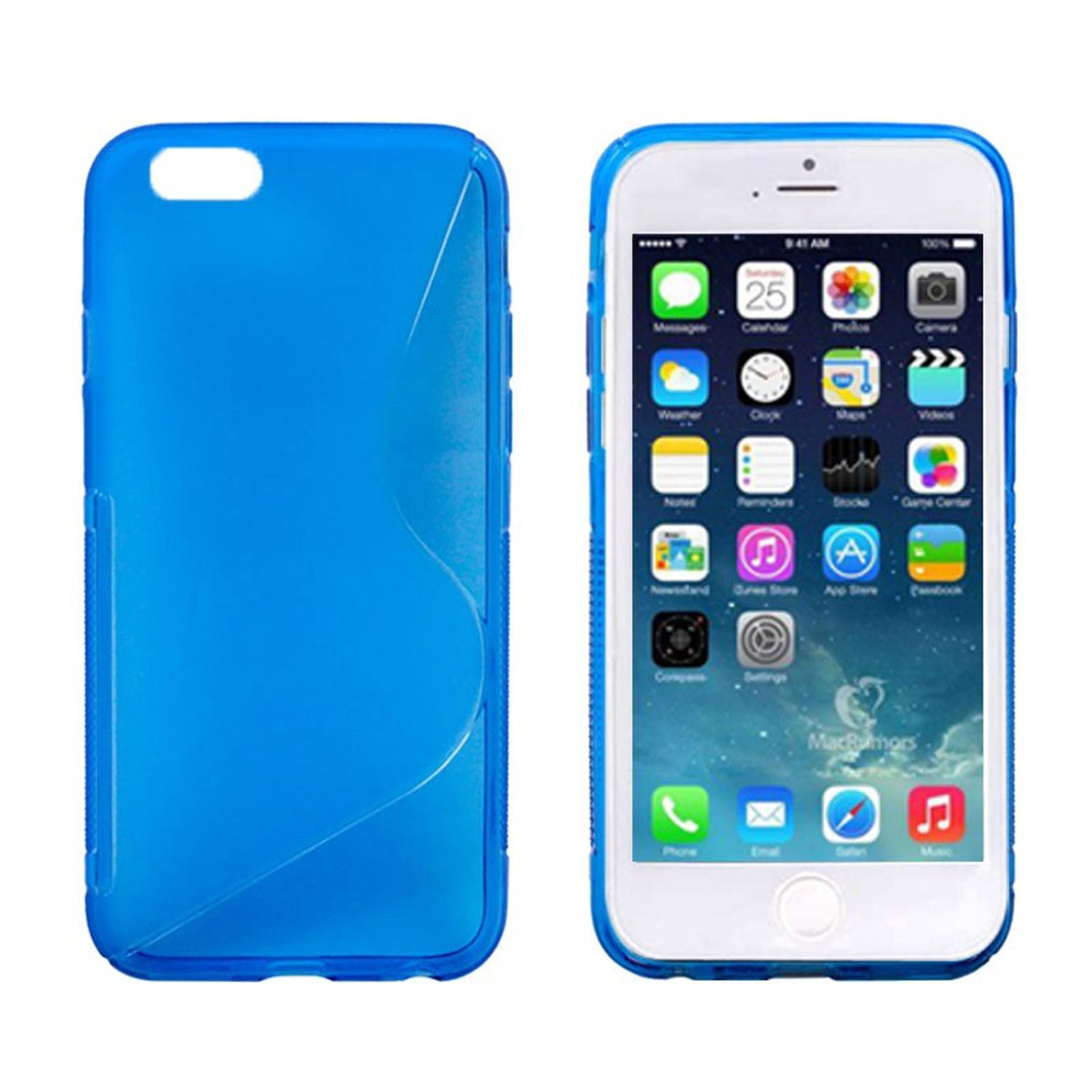 KÖNIG DESIGN Handyhülle, Backcover, / Blau 6 iPhone Apple, 6s