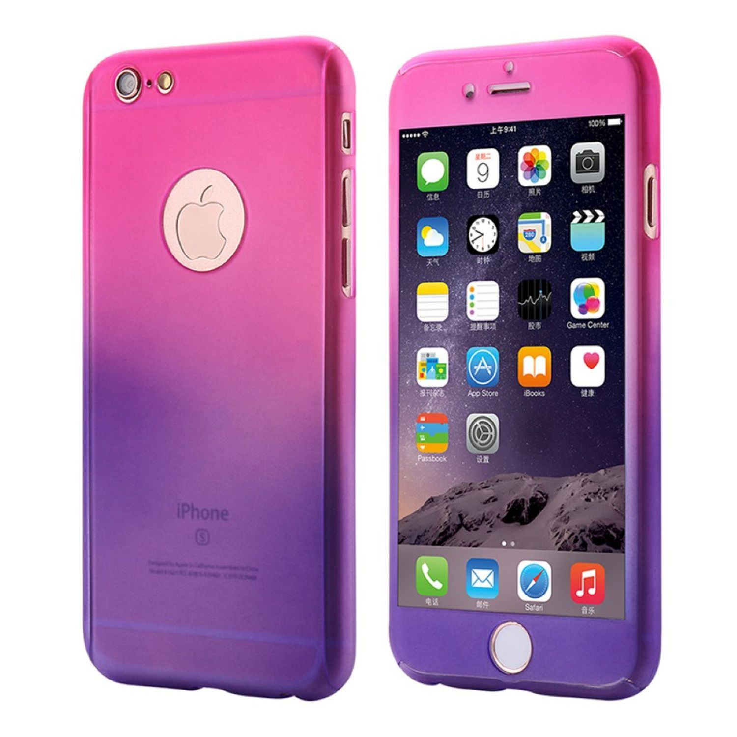 Plus, Rosa iPhone Backcover, Handyhülle, DESIGN Apple, 8 KÖNIG