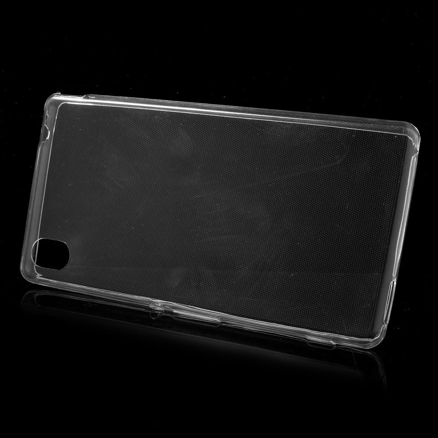 Transparent Dünn Backcover, DESIGN Aqua, Handyhülle Xperia M4 Sony, Bumper, Ultra KÖNIG