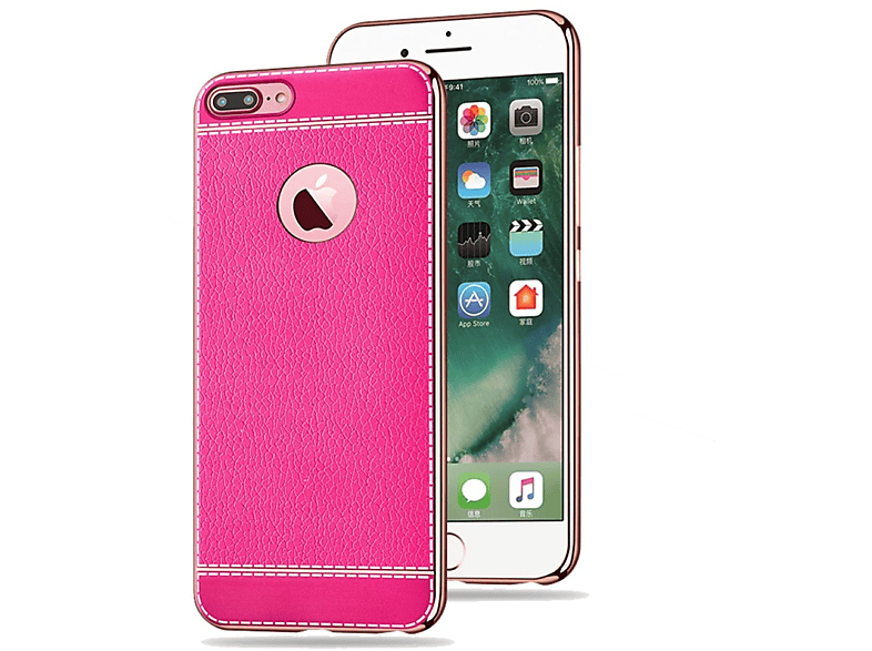 Backcover, DESIGN Plus, 8 KÖNIG Apple, iPhone Handyhülle, Rosa