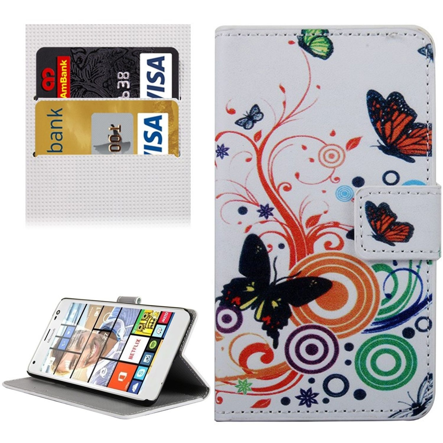 DESIGN KÖNIG Mehrfarbig Microsoft, Backcover, Handyhülle, Lumia 850,