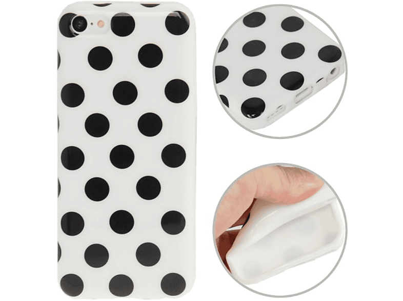 KÖNIG DESIGN Handyhülle, Backcover, Apple, iPhone 5c, Weiß