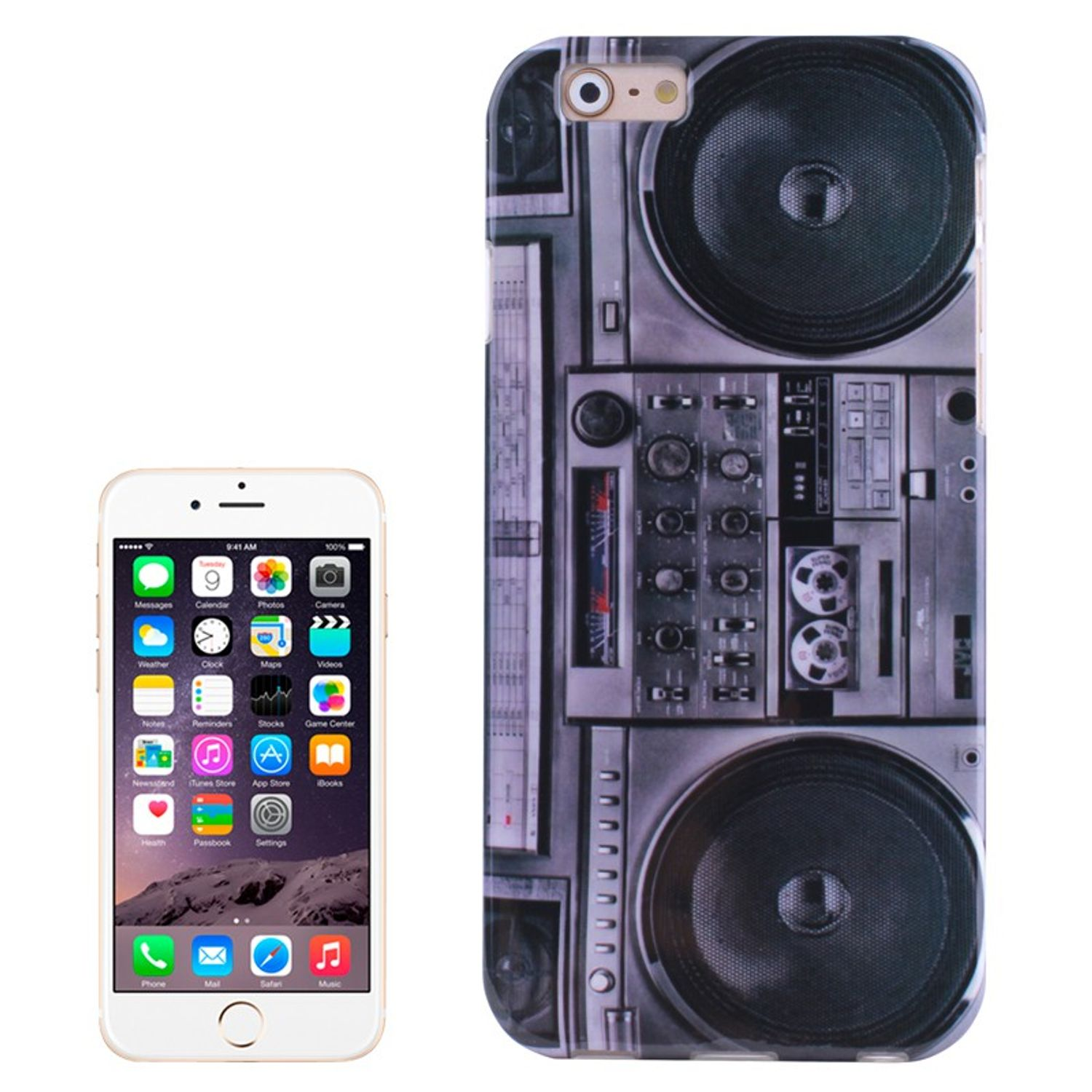 KÖNIG / Backcover, DESIGN 6 Mehrfarbig Apple, 6s, Handyhülle, iPhone