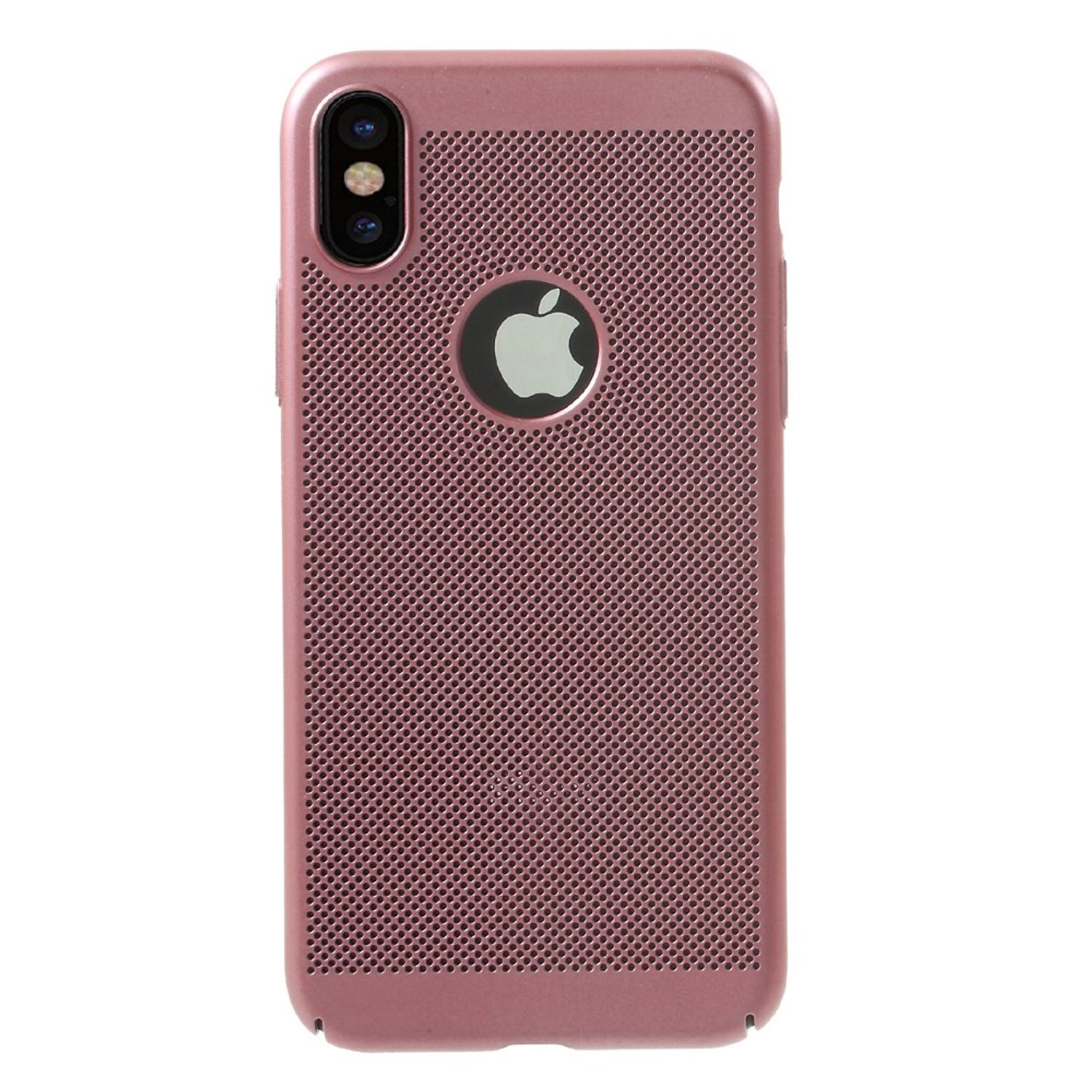 Backcover, Apple, XS, DESIGN KÖNIG Rosa iPhone Handyhülle,