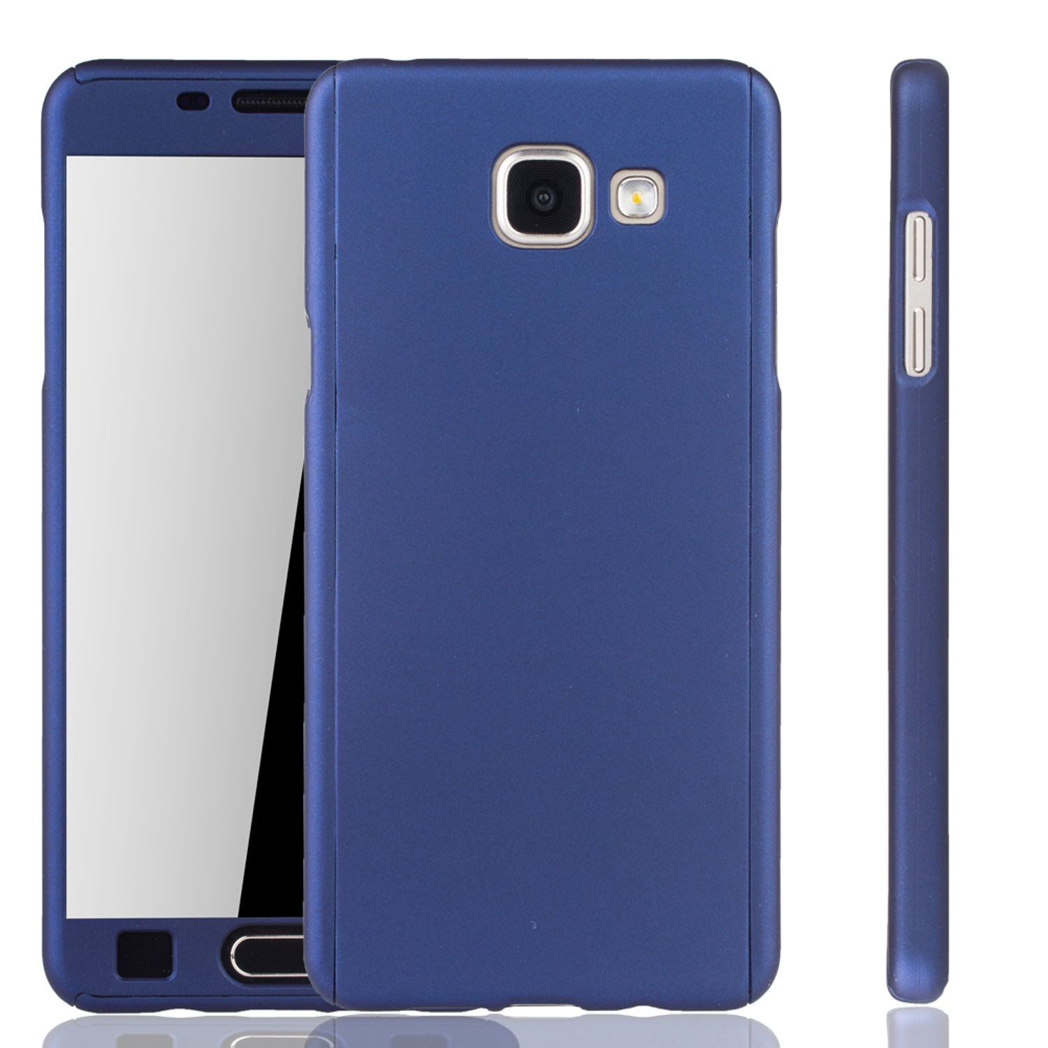 Full Blau Cover, Samsung, (2016), Handyhülle Grad A5 KÖNIG Galaxy 360 Schutz, DESIGN