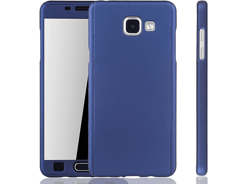KÖNIG DESIGN Handyhülle 360 Grad Schutz, Full Cover, Samsung, Galaxy A5 (2016), Blau